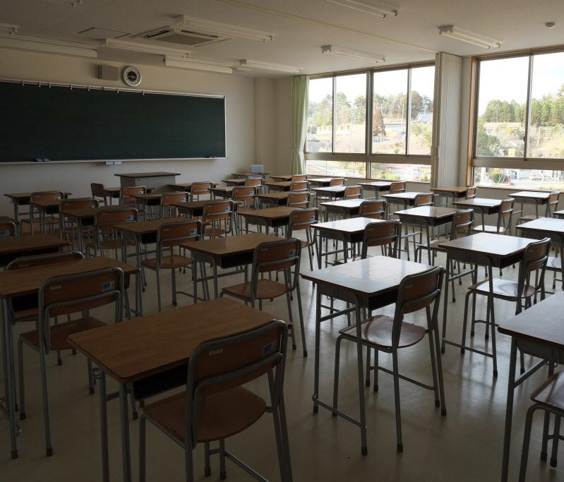 Classroom in Japan.