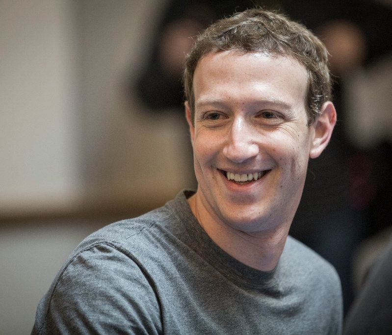Facebook CEO Mark Zuckerberg