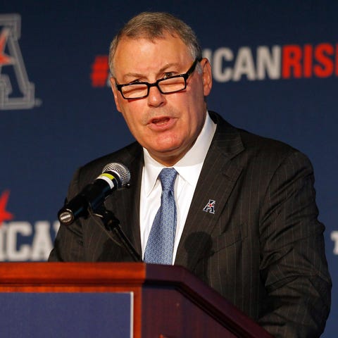 American Athletic Conference Commissioner Mike...