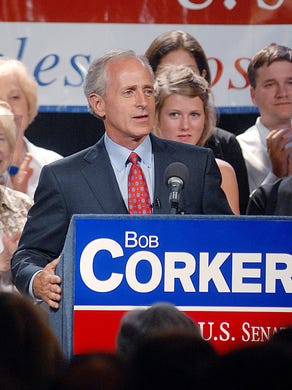 Aug. 4, 2006: Bob Corker gives his victory speech in