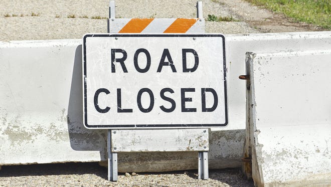Roads are closed near business route 127 and State Road in DeWitt Township due to a gas line rupture.
