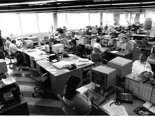 newspaper office