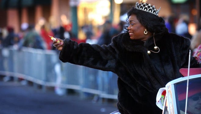 Parade Marshall Ruby Wilson passed out candy during the city's annual Christmas parade on Beale St. in 2005.