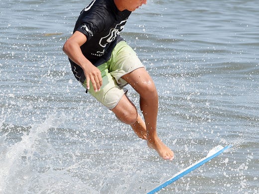 Trent Marshall compete's in the Jr.Mens Division as Dewey Beach was the site of the Zap Amateur Skimboarding World Championships held on Saturday &amp; Sunday August 9th and 10th with over 200 competitors from around the world competing in several divisions for the honors.