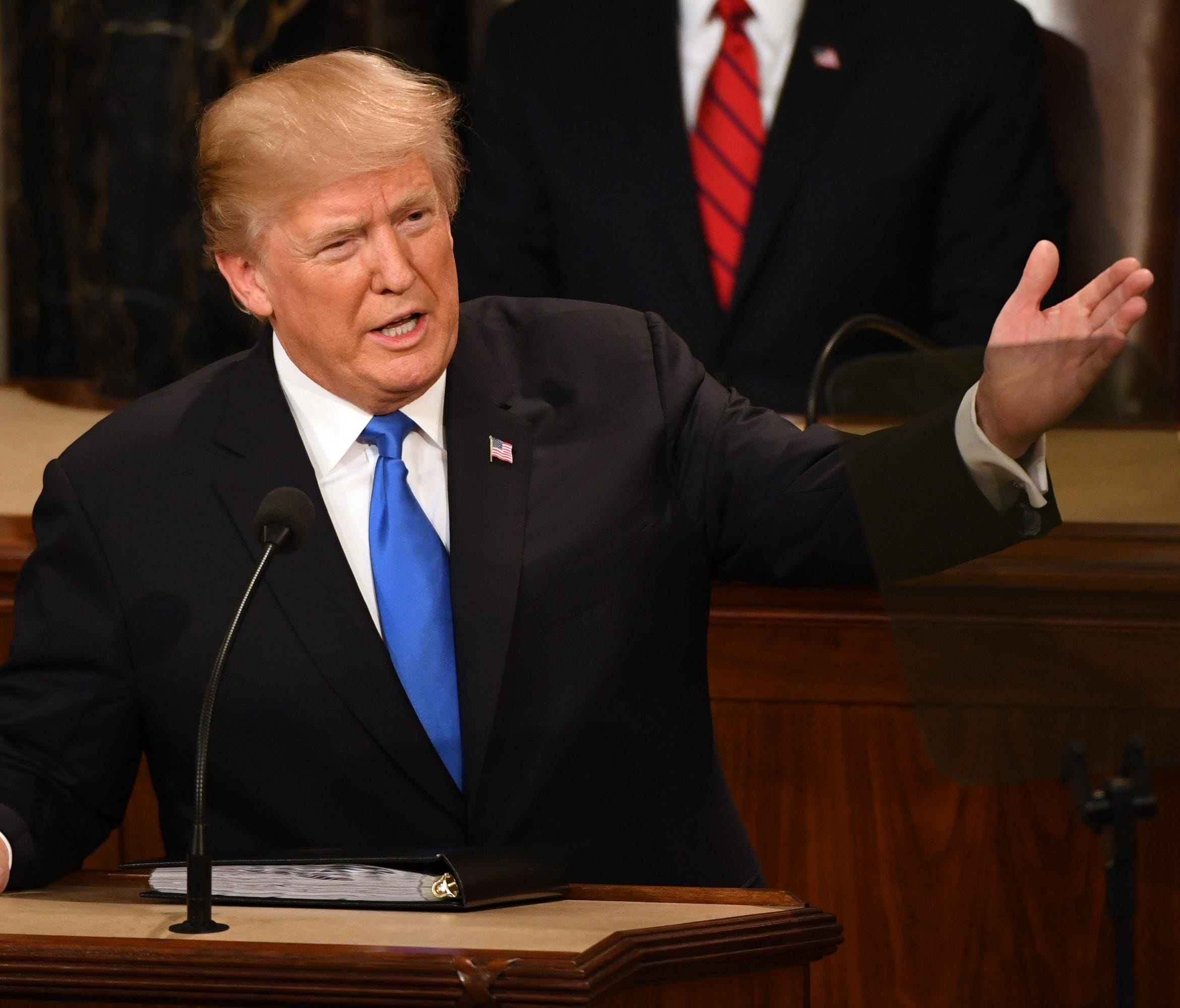 President Trump emphasized immigration and infrastructure in his State of the Union address Tuesday night.