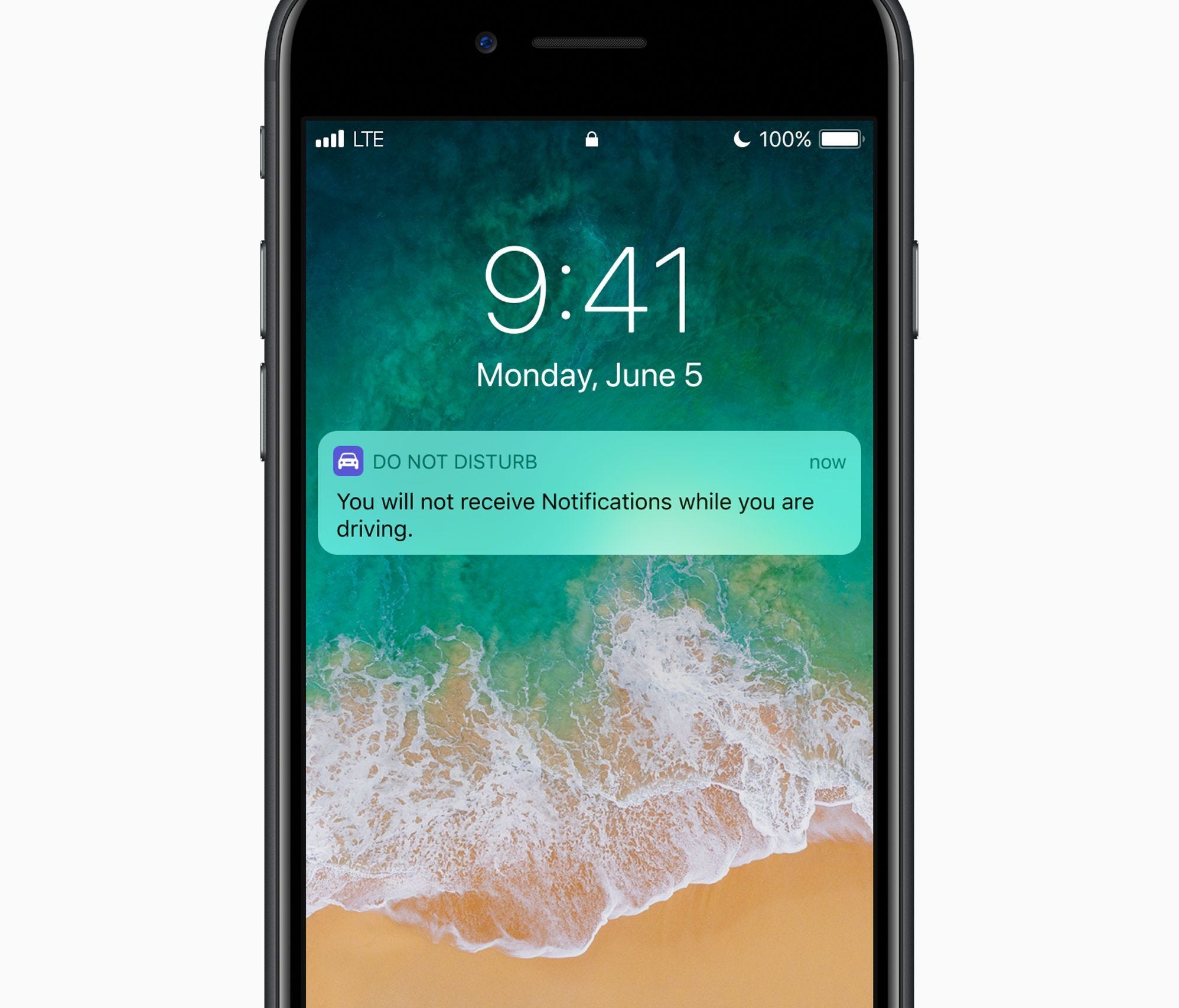 Apple's new mobile operating system for iPhones and iPads -- iOS 11, coming this fall -- lets drivers enact a Do Not Disturb while driving mode.