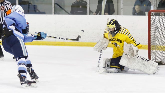 Brett Tome has two postseason shutouts for Hartland, which has breezed past its first two opponents.