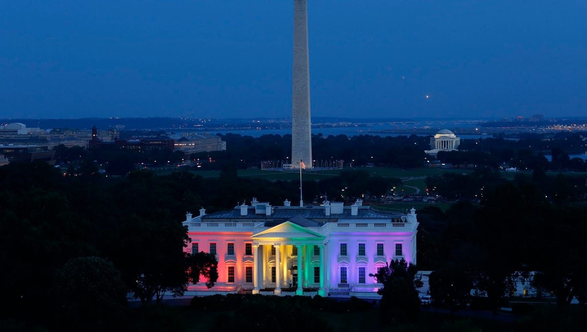 White House Lights Bye Bye Obama Don T Let The Door Hit You On