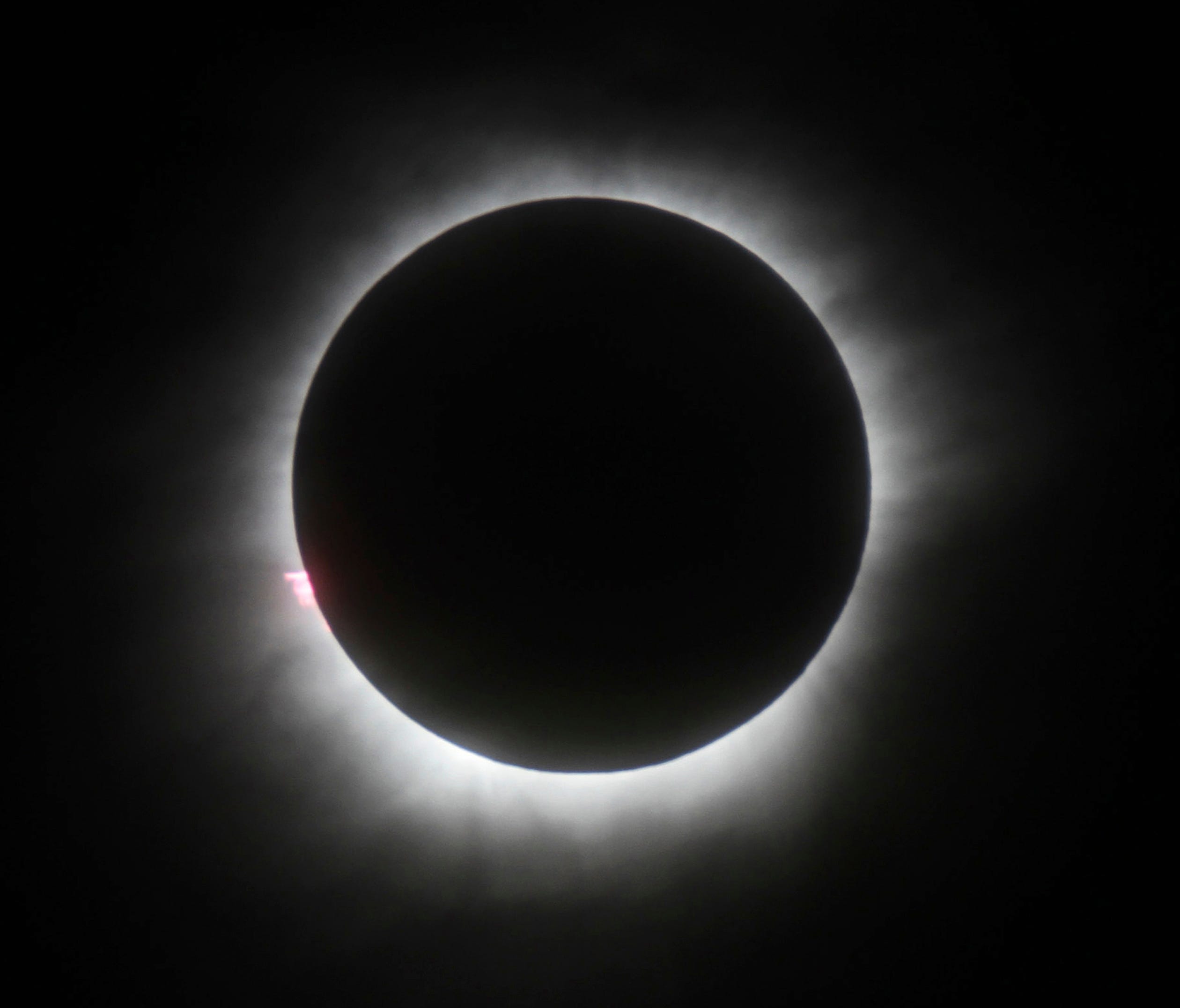 This March 9, 2016, file photo shows a total solar eclipse in Belitung, Indonesia.