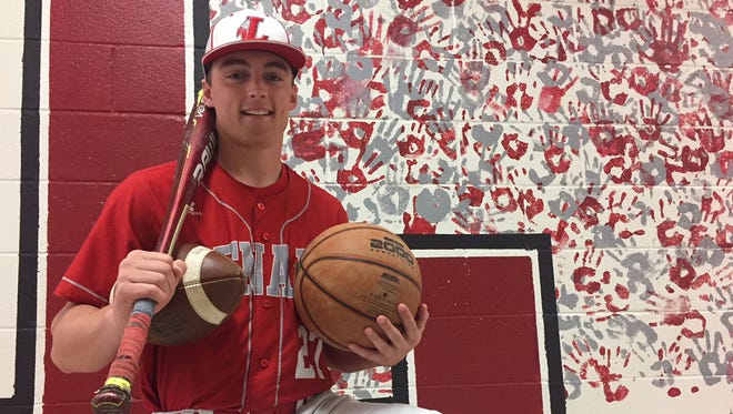 Lenape's Jake Topolski has been a starter for the football, basketball and baseball teams since his sophomore year.