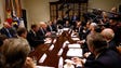 Trump meets with business leaders on Jan. 23, 2017,