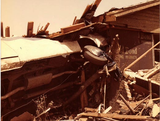 Contributed photo of the damage that was caused on