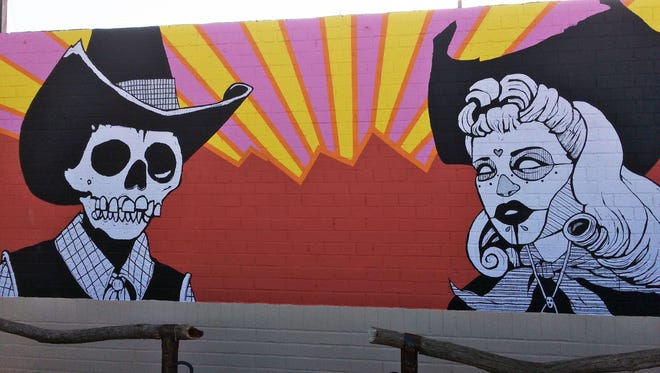 A Day of the Dead-inspired mural greets guests to Tucson's Downtown Clifton Motel, a refurbished motor lodge opened earlier this year in Tucson's Barrio Viejo district.