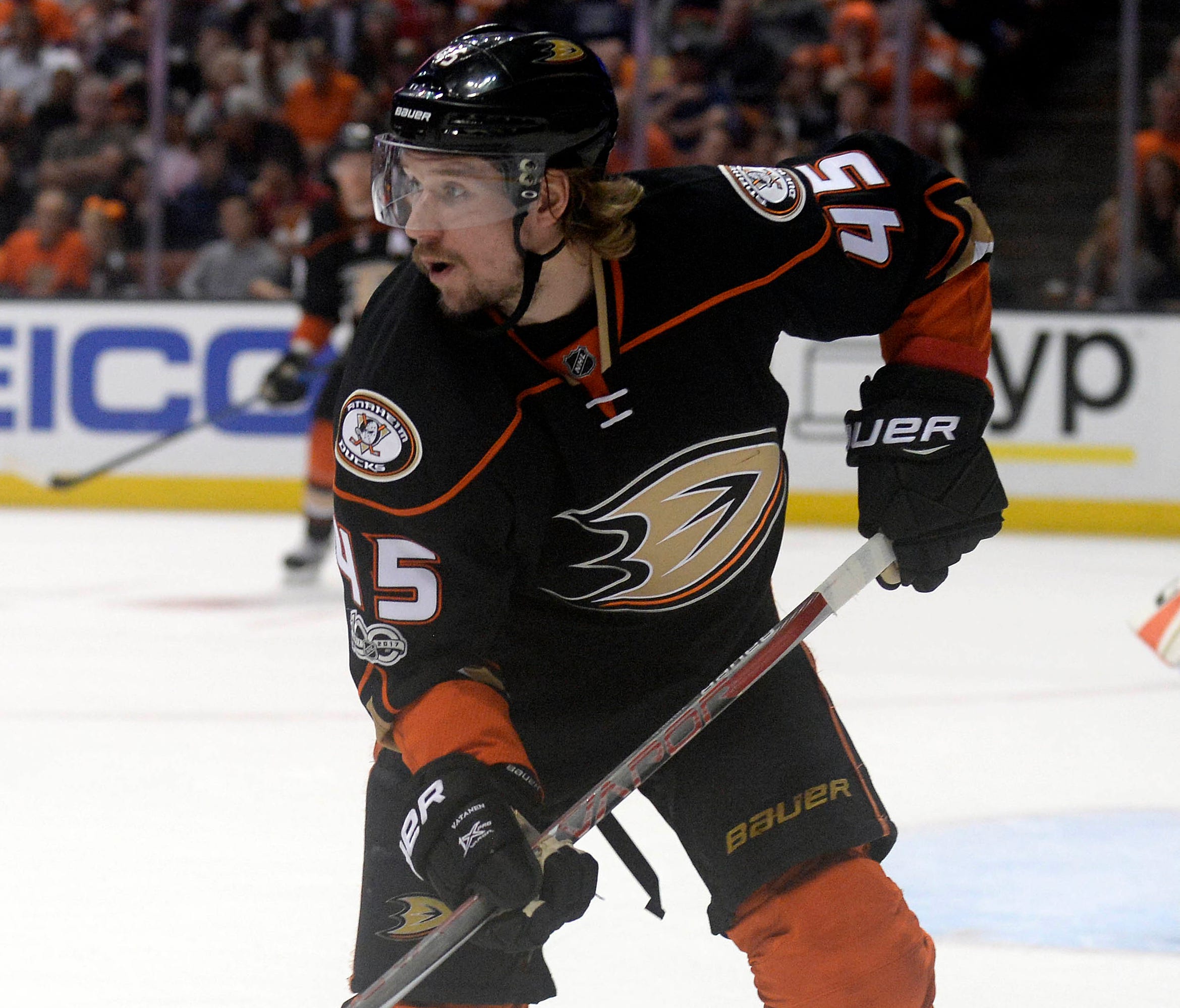 Anaheim Ducks defenseman Sami Vatanen was exposed in the expansion draft.