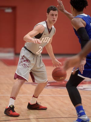 Indiana University East's Kyle Pipenger scored 23 points during Wednesday's NAIA opening round victory