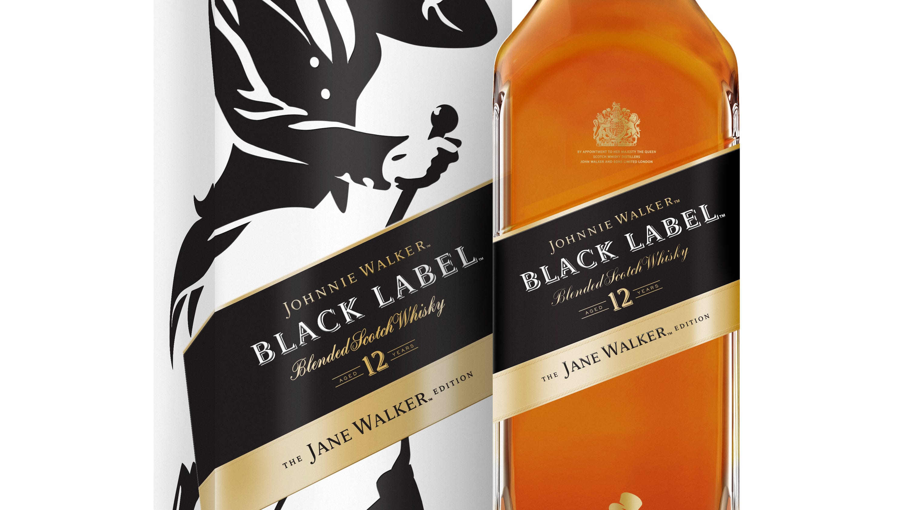 Johnnie Walker whisky puts woman on limited edition black label