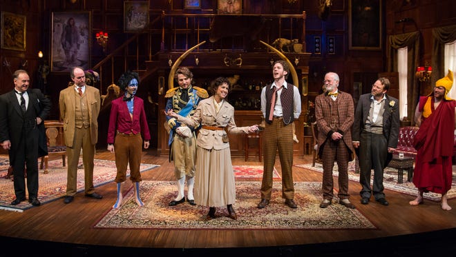 The cast of "The Explorers Club" at Delaware Theatre Company has changed its post-bow speech to say thanks to the audience for helping the theater sell more than $1 million in tickets this season.