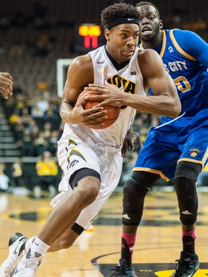 Iowa's Ahmad Wagner has a chance for extended minutes with Dale Jones out for the season.