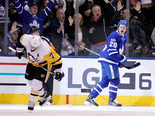 USP NHL: PITTSBURGH PENGUINS AT TORONTO MAPLE LEAF S HKN TOR PIT CAN ON