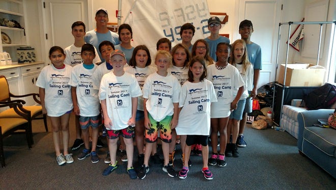 The children treated to a week of summer camp by the Youth Sailing Foundation.