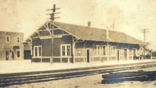 The second Stuart train depot, this one across from the Feroe Building, which opened in 1913.It was where John Kelley served as the town unofficial greeter in the late 1800s and early 1900s.