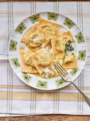 Homemade pasta is an everyday meal in many Italian homes, and the YouTube channel and cookbook "Pasta Grannies" chronicles many different techniques, including these tortelli filled with Swiss chard and ricotta.