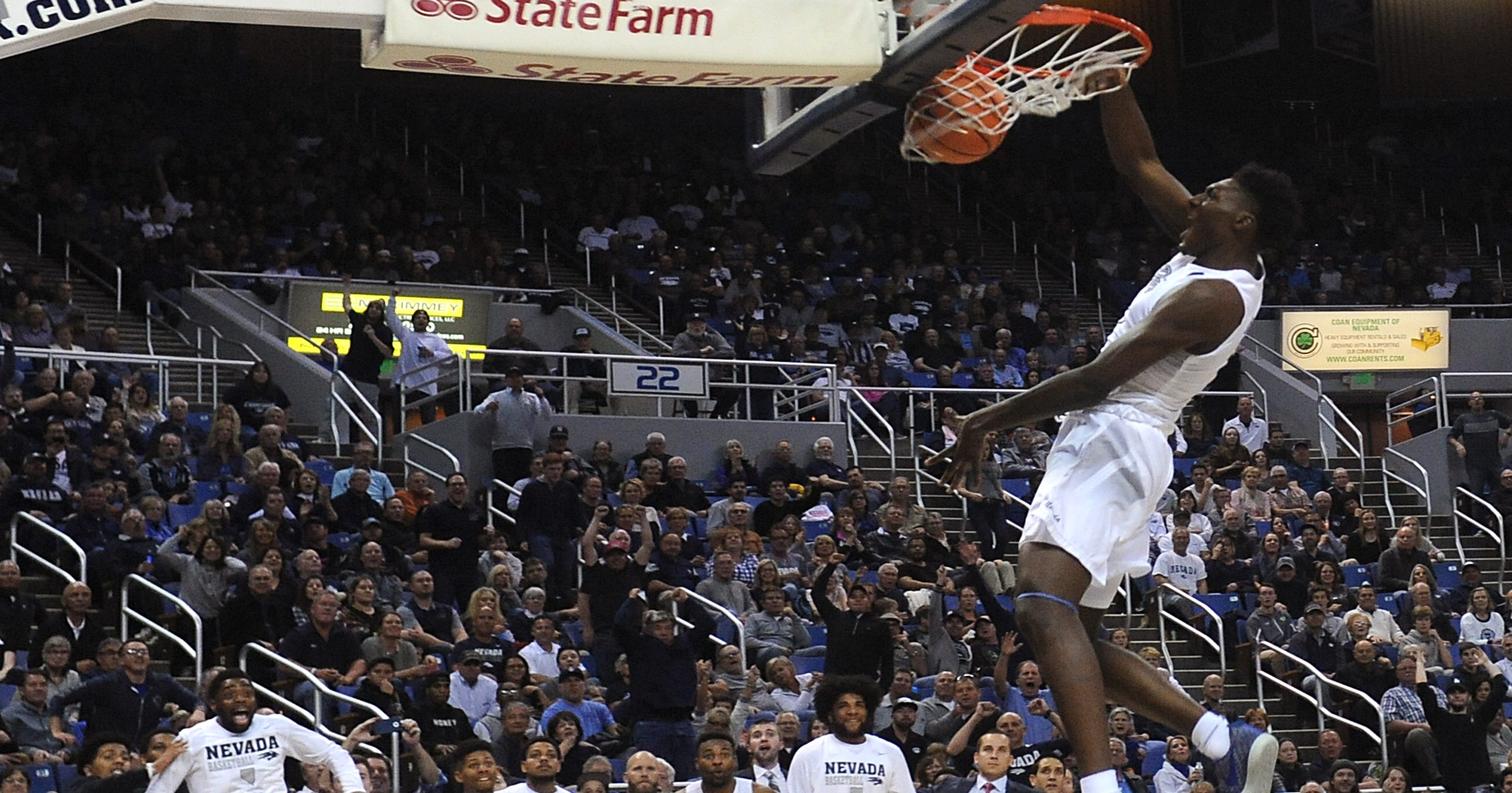 Big man Darien Williams kicked off the Nevada basketball team