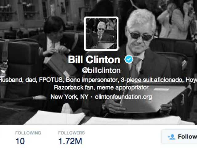 Bill Clinton Copies Hillary Meme In Twitter Pic