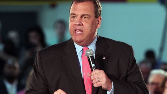Gov. Chris Christie seen earlier this year at a Somerset town hall.
