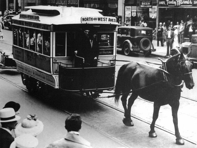 One of many features in a 1934 parade celebrating Rochester's