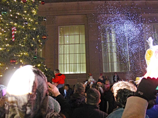 With some of his Christmas magic, Santa lit Hammonton’s Holiday Tree on Saturday evening.