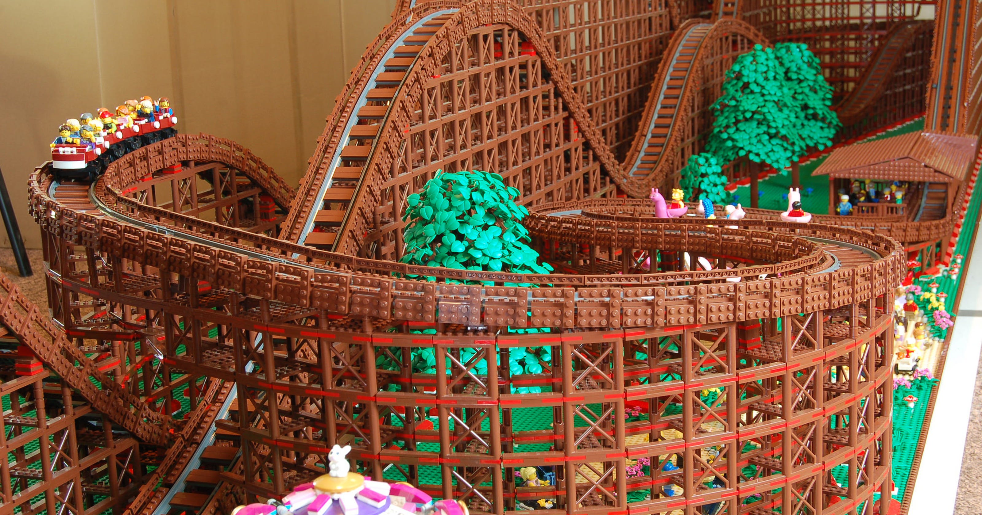 This LEGO roller coaster is so amazing, it's going to a museum