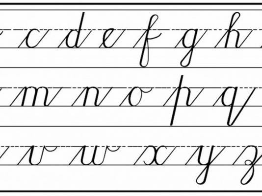Letter: Teach cursive writing