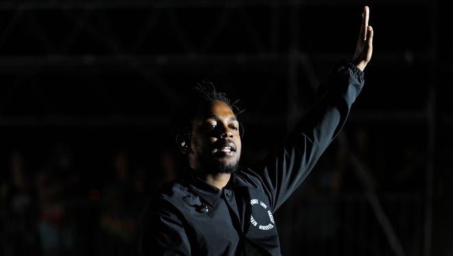 Kendrick Lamar performs at Bonnaroo Music and Art Festival on Friday June 12, 2015.  Kendrick Lamar performs at Bonnaroo Music and Art Festival on Friday June 12, 2015.  