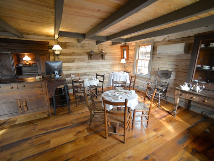 Inside the reception room at the Inn at Meadowcroft