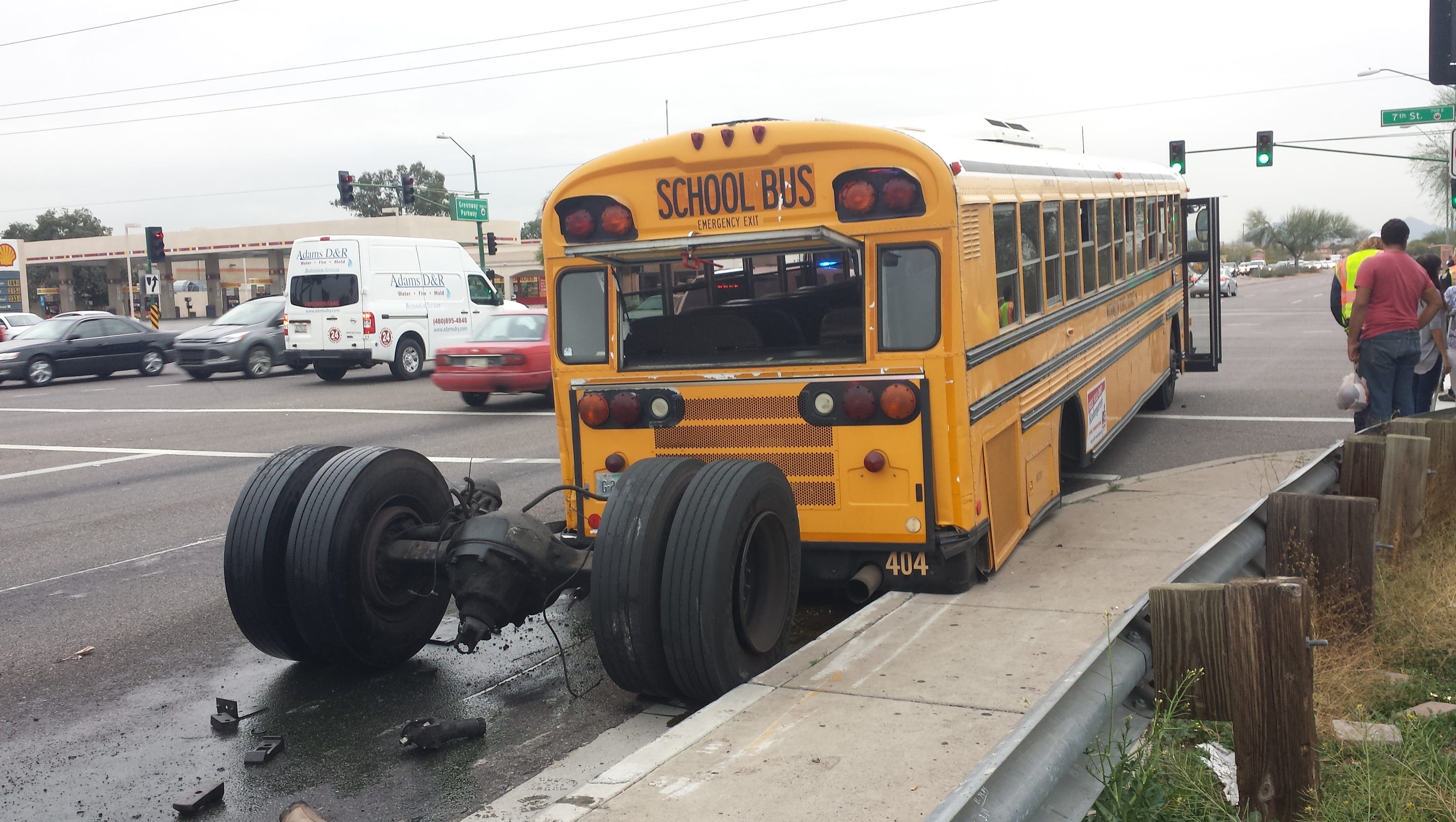 Bus carrying 30 students loses rear axle in Phoenix elkhart coach wiring diagram 