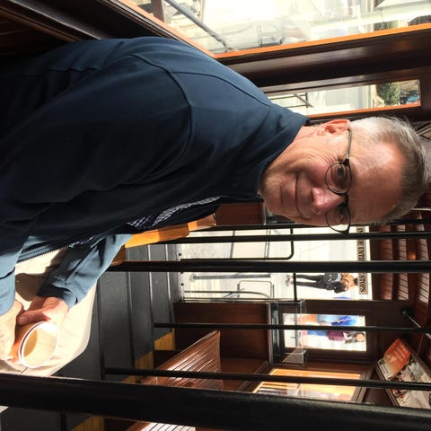 Columnist Steven Petrow in downtown Los Angeles in