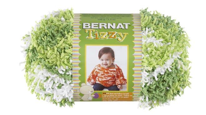 Bernat Tizzy Yarn is being recalled because the yarn can unravel or snag when in a finished knit or crochet form, posing an entanglement hazard to young children.