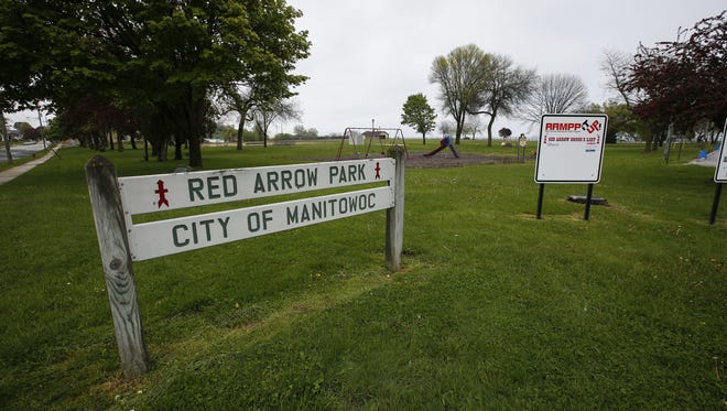 The entrance to Red Arrow Park Wednesday, May. 24, 2017, in Manitowoc, Wis. Josh Clark/USA TODAY NETWORK-Wisconsin