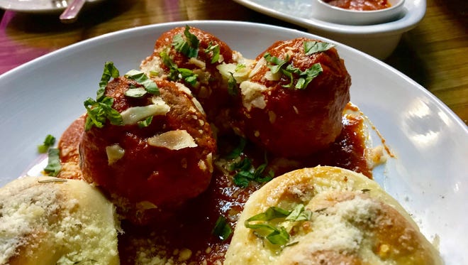 Like all good things, Mama's Meatballs come in threes at The Saucy Meatball in Gateway.