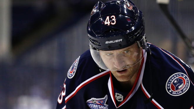 Scott Hartnell is off to the best 15-game start of his career with the Columbus Blue Jackets this season.