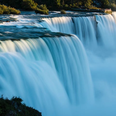 American and Bridal Veil Falls at Niagara Falls, N