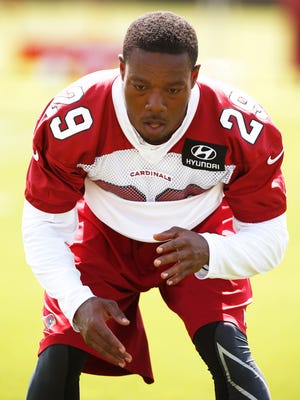 Cardinals cornerback Teddy Williams during OTA (organized team activities) on Tuesday, May 27, 2014 at the Cardinals training facility in Tempe.