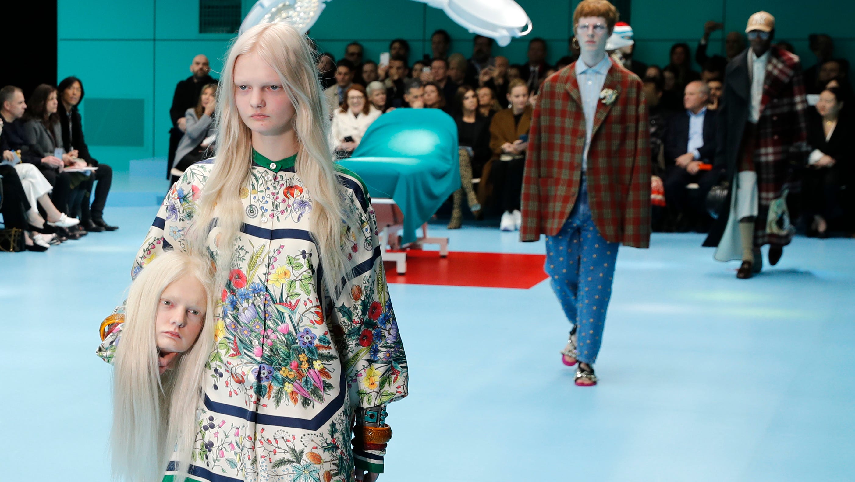 Gucci carried their severed heads the runway in Milan