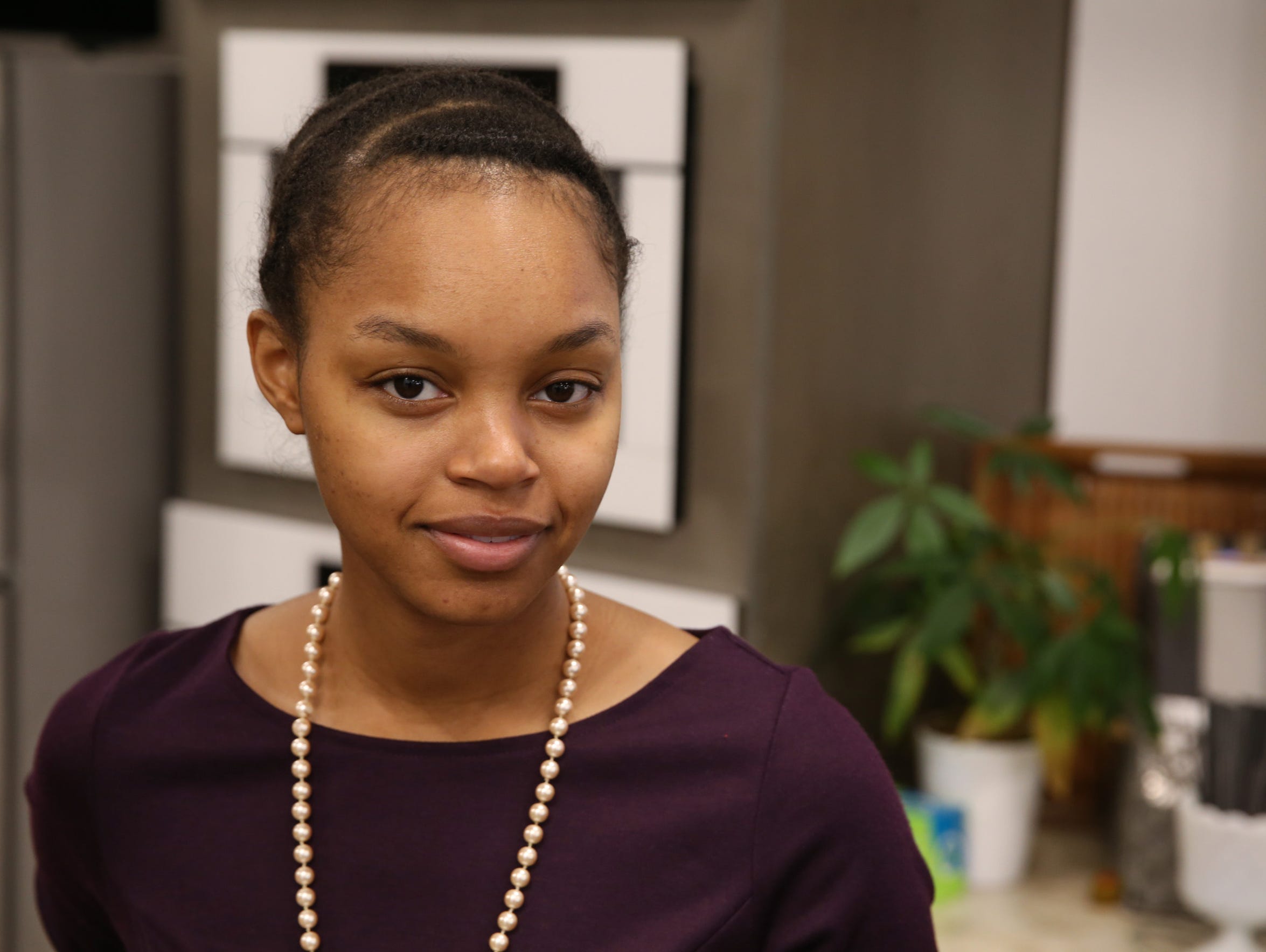 Daijah Barnes at Rochester Design Studio, where she