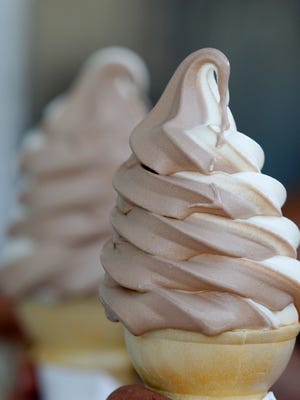 
Zip Dip creamy whip serves up a vanilla/chocolate swirl. 
