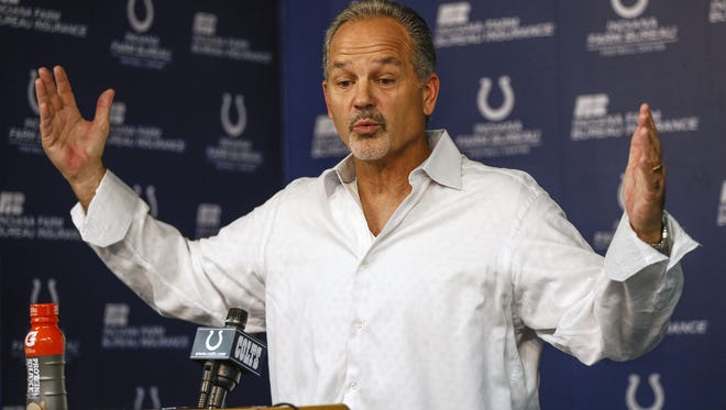 Going on five-plus seasons as the Indianapolis Colts coach, Chuck Pagano's had some interesting press conference moments.