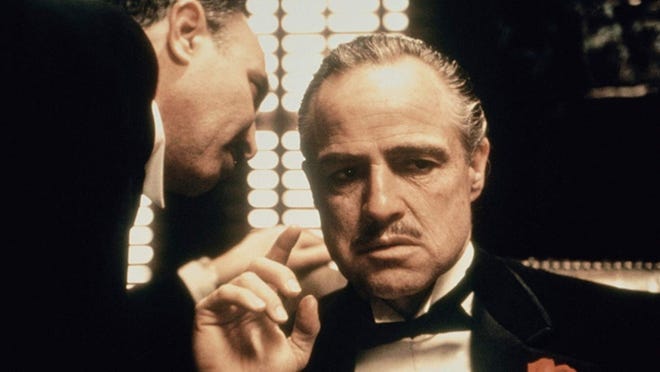 "The Godfather," starring Marlon Brando as Don Corleone