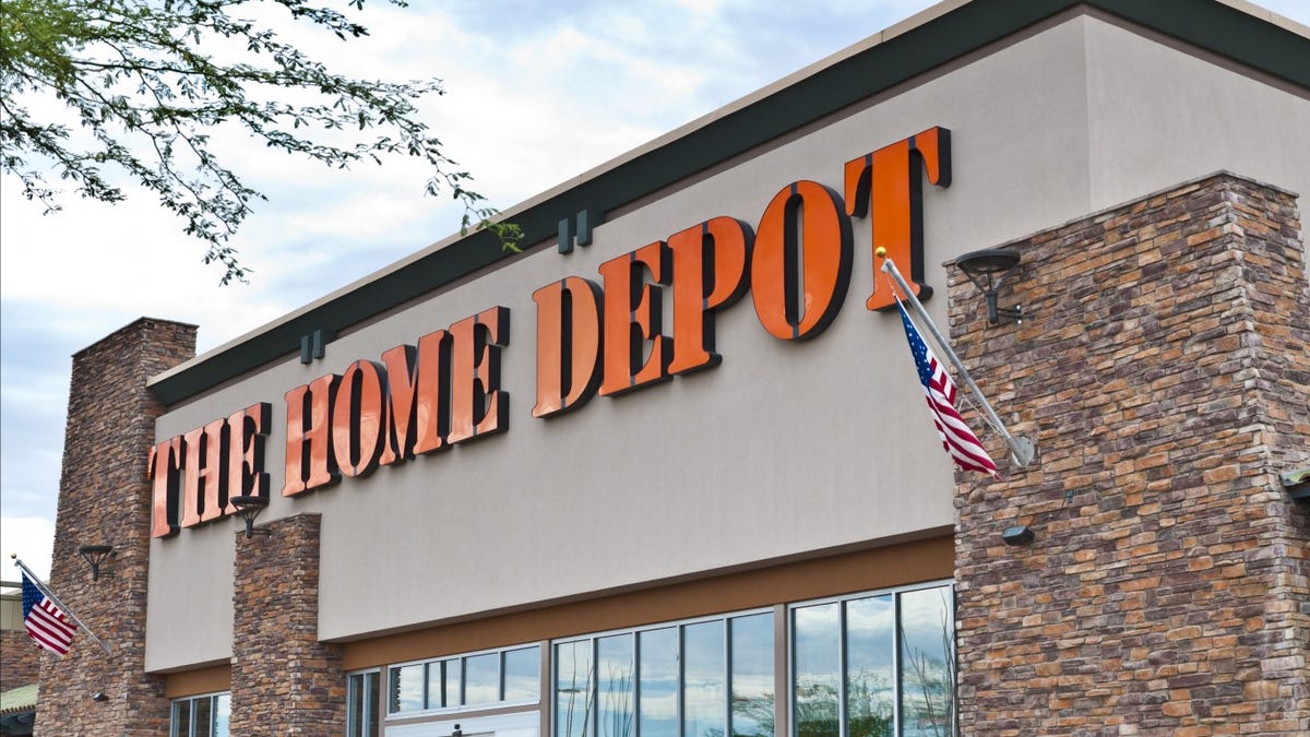 19. The Home Depot &nbsp; &nbsp; &bull; Pct. of total US retail foot traffic:  0.36% &nbsp; &nbsp; &bull; Pct. of hardware & services visitors in April:  25.58% &nbsp; &nbsp; &bull; No. of U.S. stores:  1,981 &nbsp; &nbsp; &bull; Annual revenue:  $108.2 billion &nbsp; &nbsp; The Home Depot reported an $8 billion revenue growth last year. Its net earnings also   increased by nearly 30% to $11.1 billion. Home Depot is also outperforming its biggest competitor in foot traffic, as a larger share of consumers in the category visit the hardware store chain than Lowe's. Some analysts attribute Home Depot's outperformance to better store locations and its ability to attract more professionals. &nbsp; &nbsp; ALSO READ: Retailers Closing the Most Stores in 2019