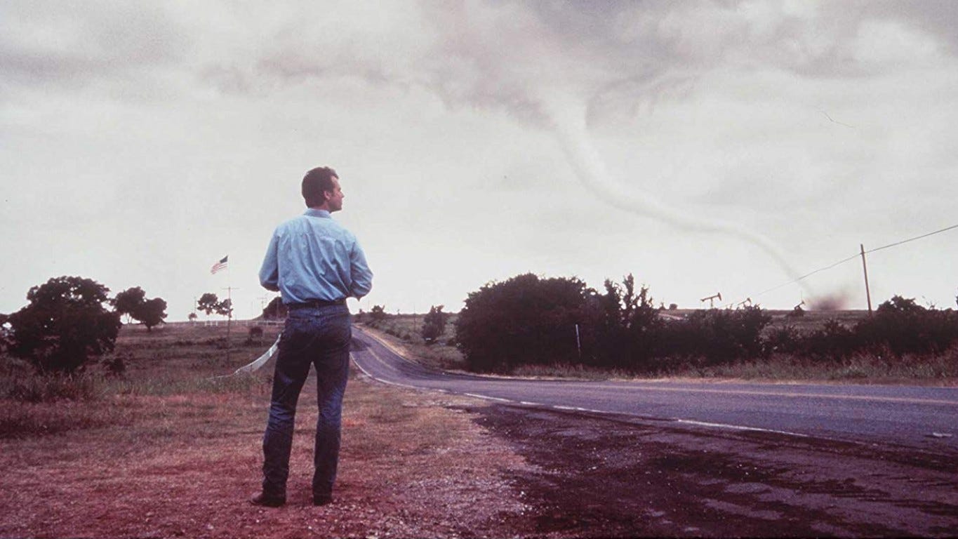 11. Twister (1996)  • Domestic box office: $241.7 million  • Box office rank out of all movies: #144 out of all movies in database  • Starring: Helen Hunt, Bill Paxton, Cary Elwes, Jami Gertz  • Director: Jan de Bont ALSO READ: Biggest Worldwide Box Office Hits of the Last 20 years